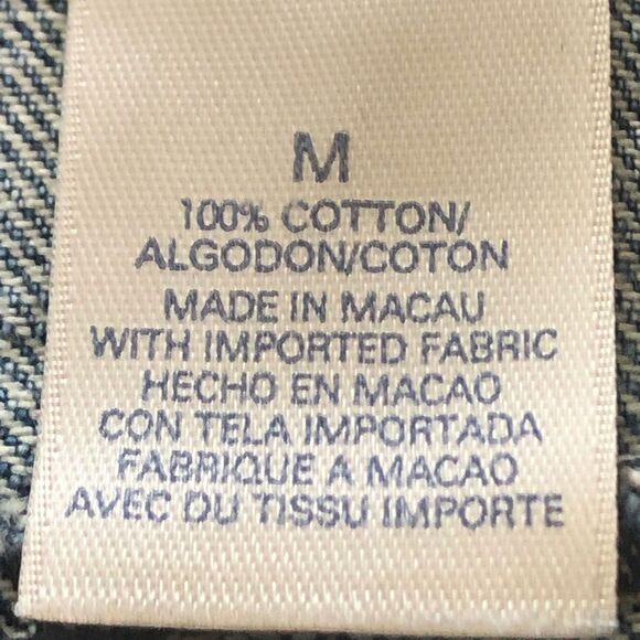 Women's Blue Denim Trucker Jacket - 100% Cotton Medium - Picture 6 of 8